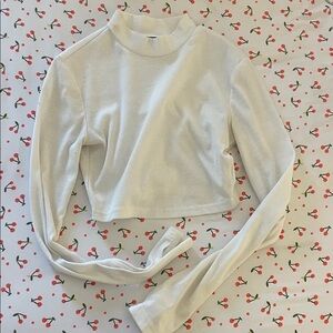 SHEIN White Long Sleeve Turtleneck